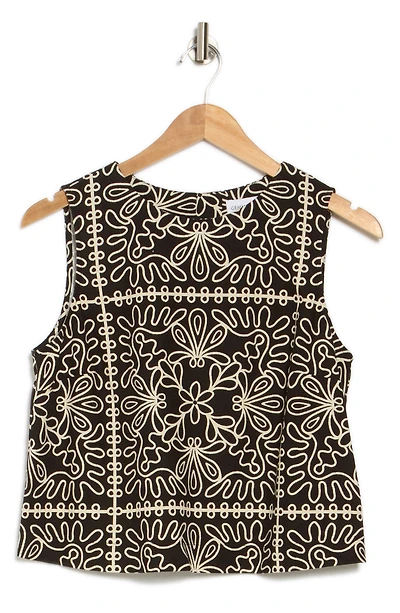 Jewel Neck Sleeveless Top