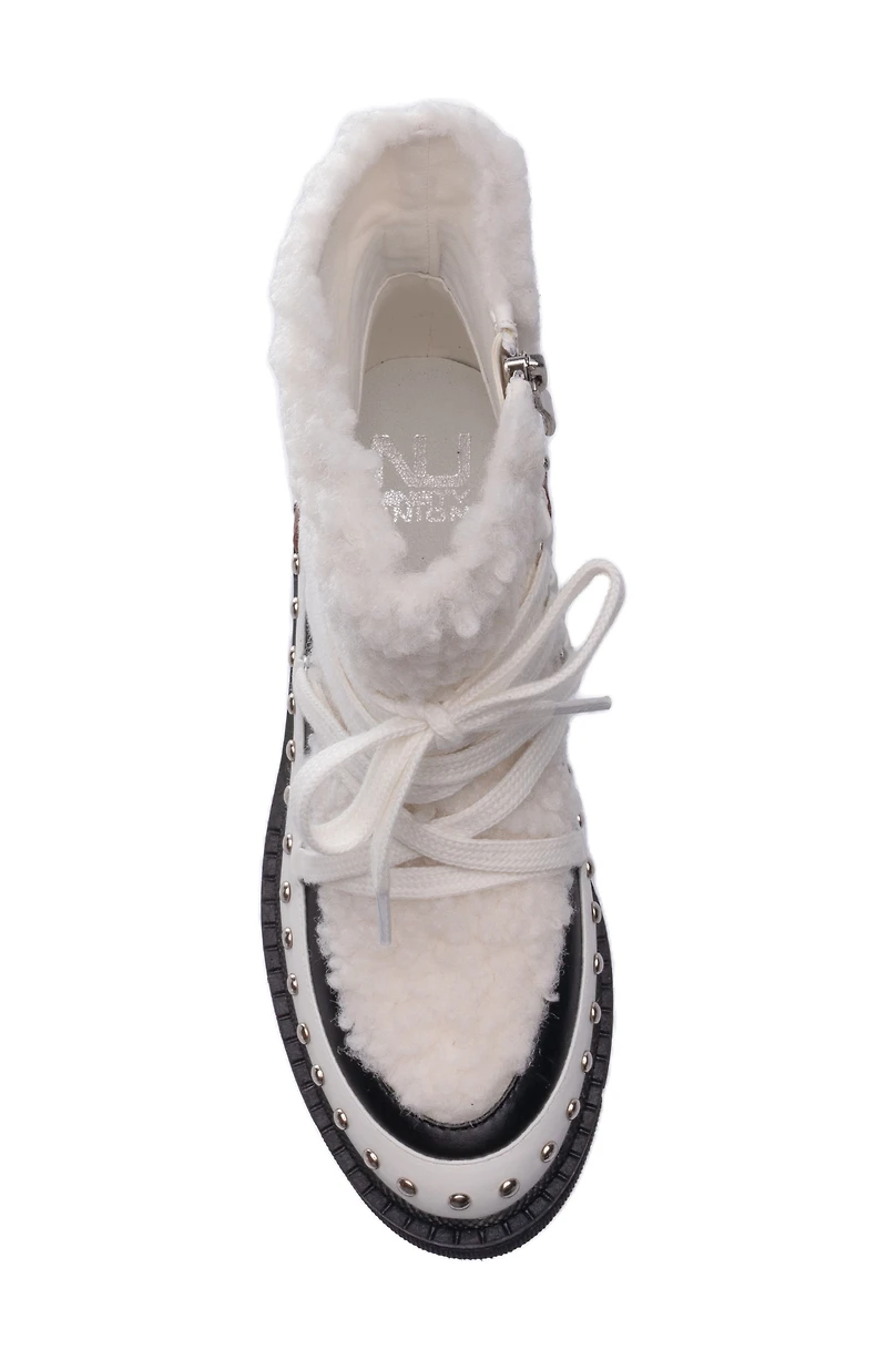 Snowball Faux Shearling Lug Sole Bootie