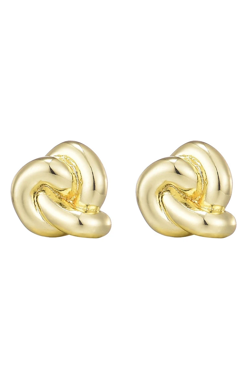 Chubby Knot Stud Earrings