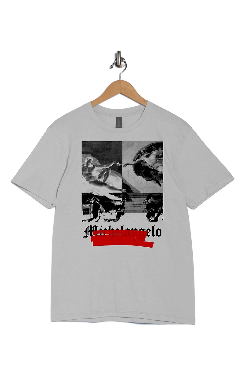 Michelangelo Negative Graphic T-Shirt