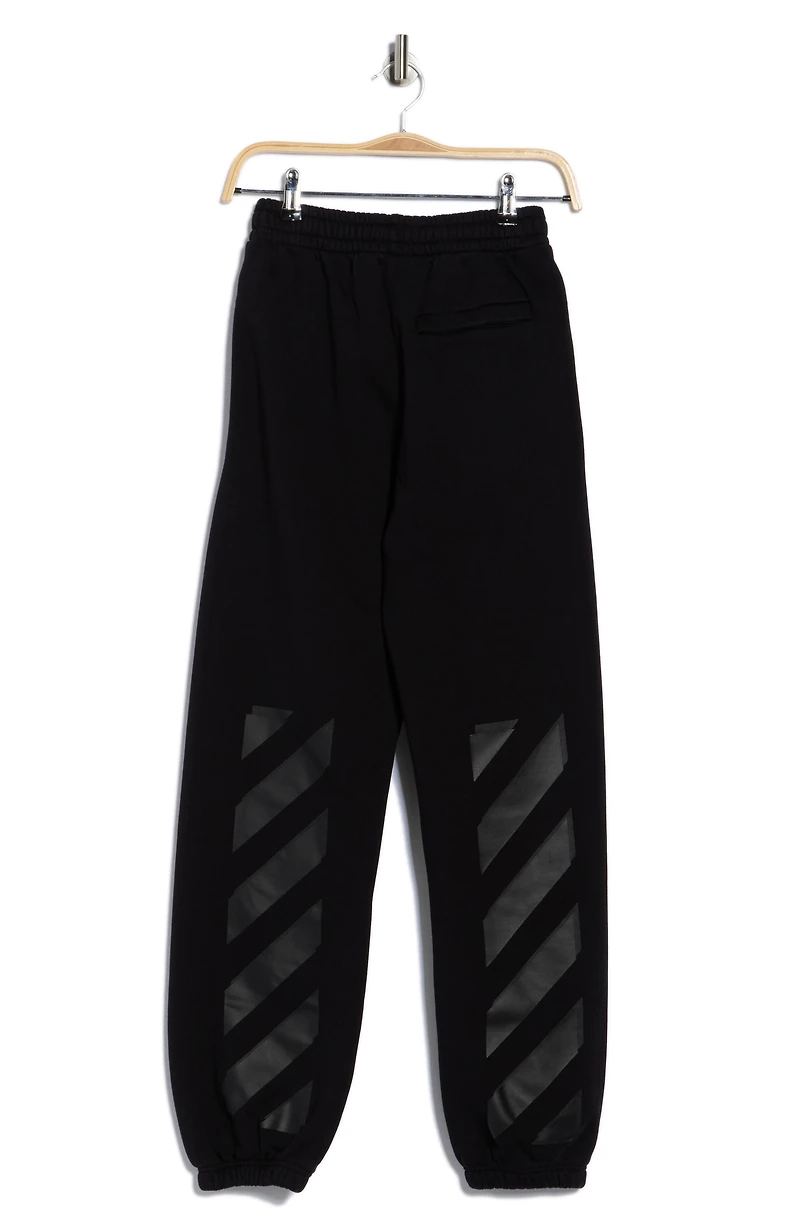 Diagonal Tab Slim Sweatpants
