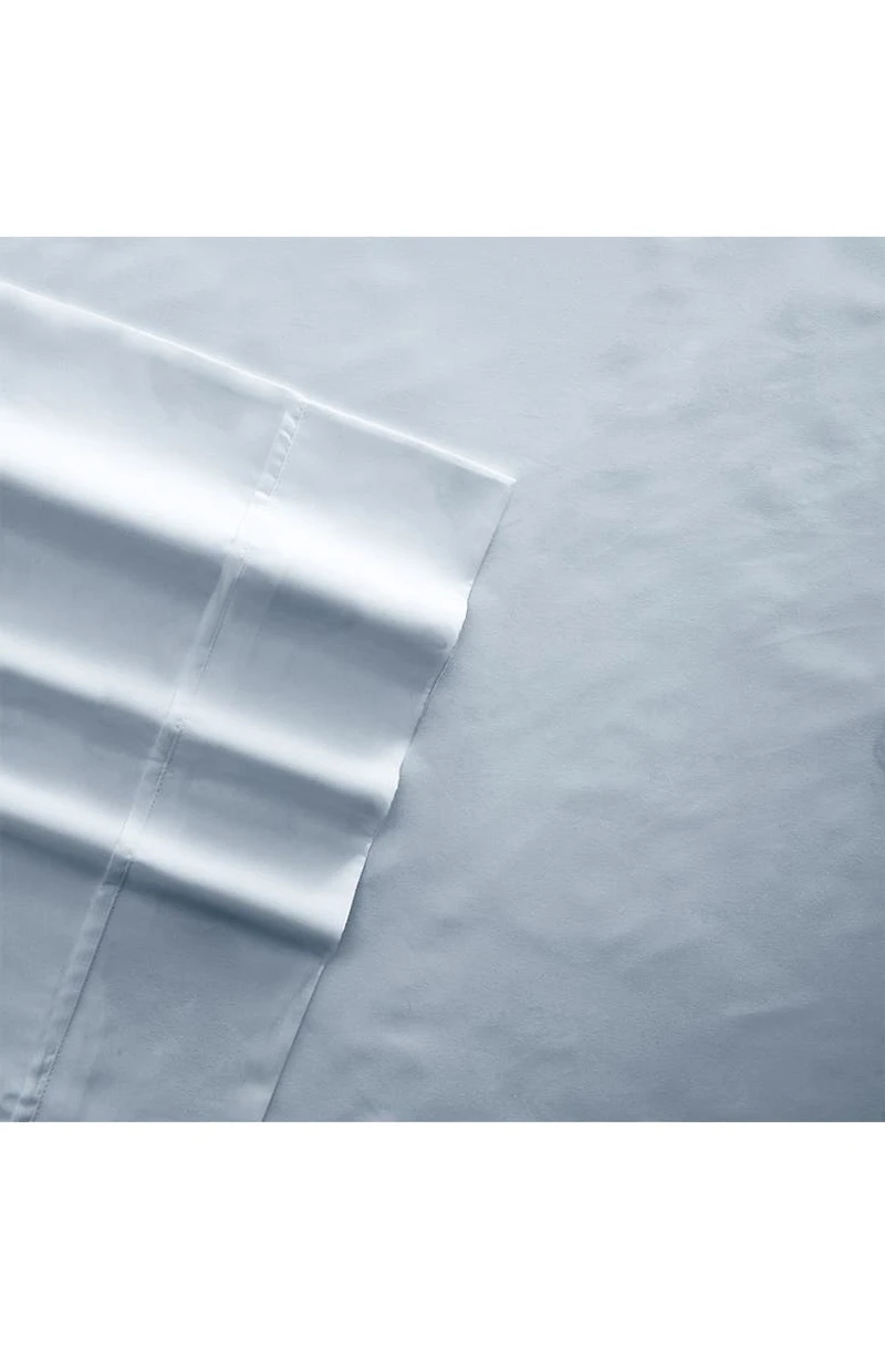 Home Collection Premium Ultra Soft 4-Piece Solid Bed Sheet Set - Light Blue