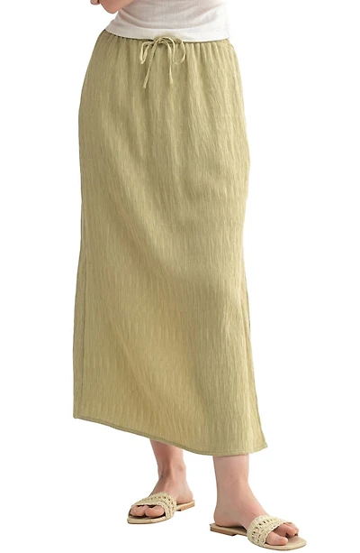Textured Midi Skirt