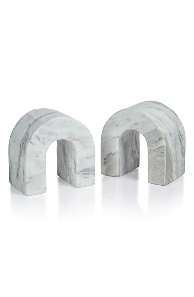 Martil Set of 2 Marble Bookends