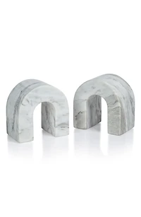 Martil Set of 2 Marble Bookends