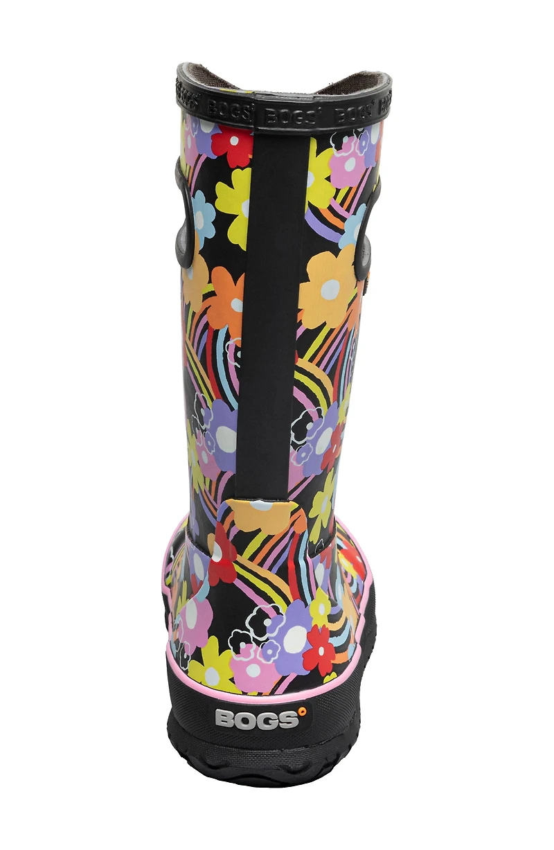 Kids' Rainbow Flower Rain Boot