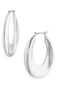 Oval Hoop Earrings