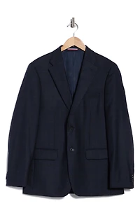 Plaid Wool Two-Button Sport Coat
