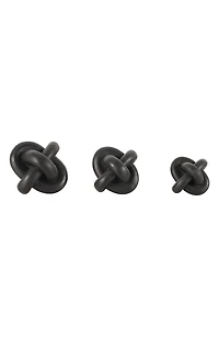 Set of 3 Modern Knot Sculptures