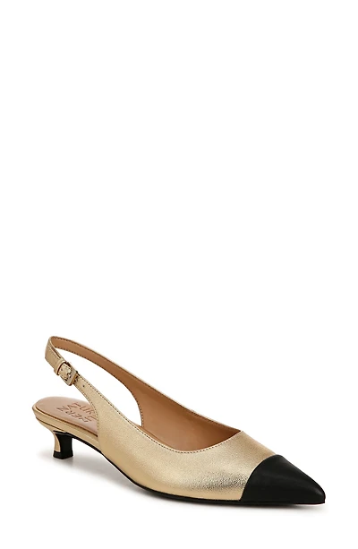 Gazing Kitten Heel Slingback Pump