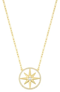 Pavé Starburst Pendant Necklace