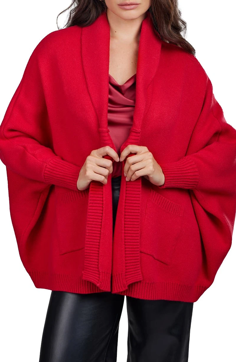 Oversize Ribbed Knit Cardigan