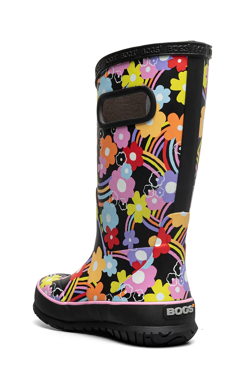 Kids' Rainbow Flower Rain Boot