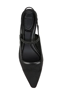 Venice Slingback Pointed Toe Kitten Heel Pump