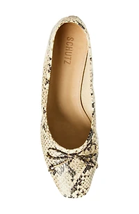 Arissa Snakeskin Embossed Ballet Flat
