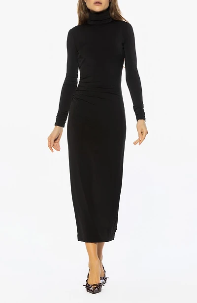 Veda Long Sleeve Mock Neck Dress