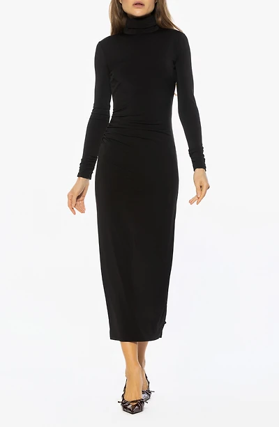 Veda Long Sleeve Mock Neck Dress