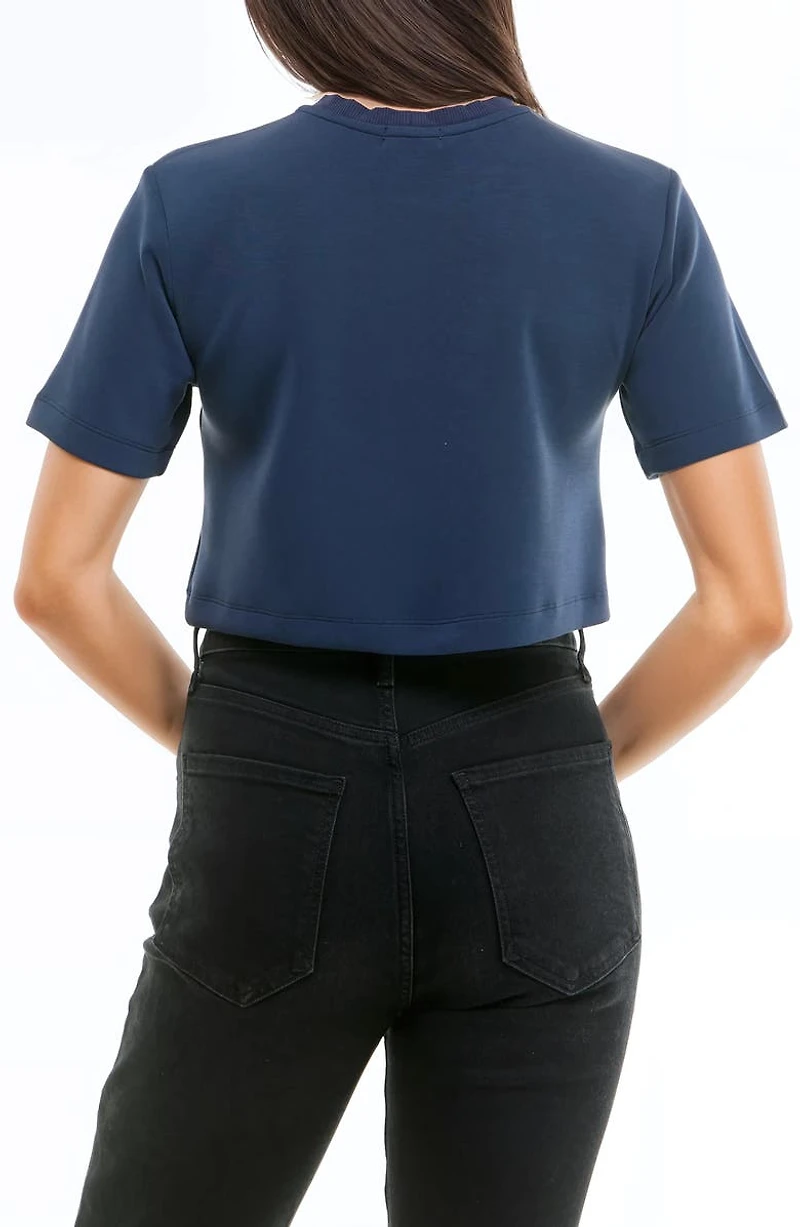 Cloud Luxe Crewneck Crop T-Shirt