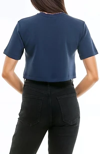 Cloud Luxe Crewneck Crop T-Shirt