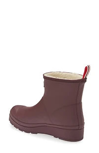Play Short Faux Shearling Lined Waterproof Rain Boot
