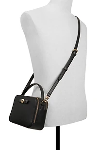 Teena Faux Leather Top Handle Bag