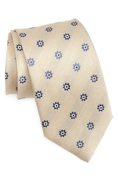 Medallion Silk & Linen Tie