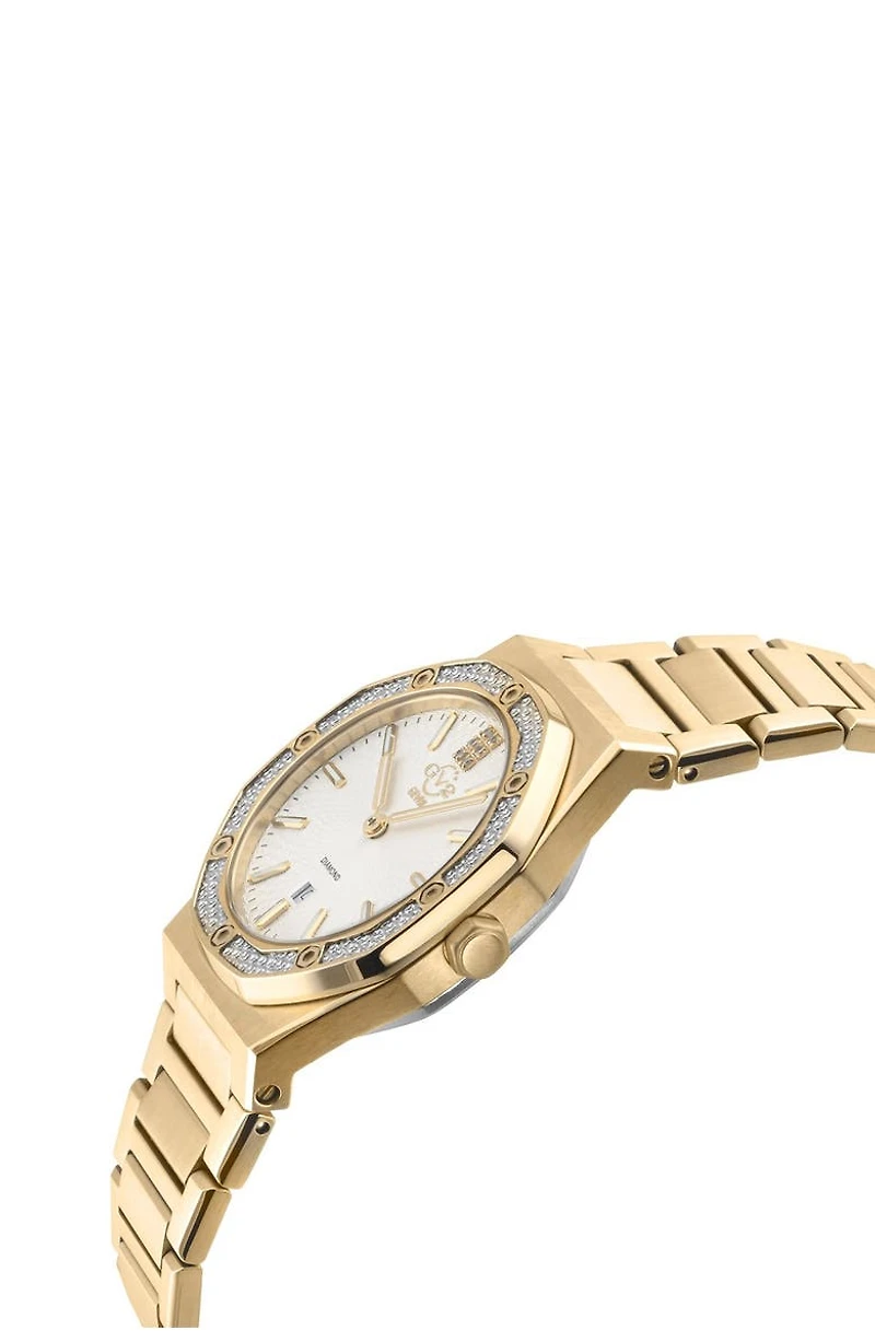 Palmanova Diamond Ion Plated Bracelet Watch, 33mm