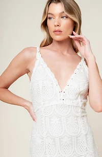 Pineapple Lace Maxi Dress
