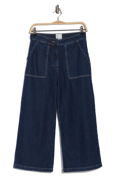 Utility Pocket Crop Wide Leg Pants