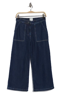 Utility Pocket Crop Wide Leg Pants
