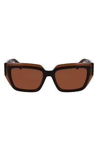 Classic Logo 55mm Square Sunglasses