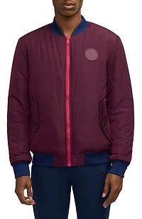 Evlon Reversible Faux Shearling Bomber Jacket