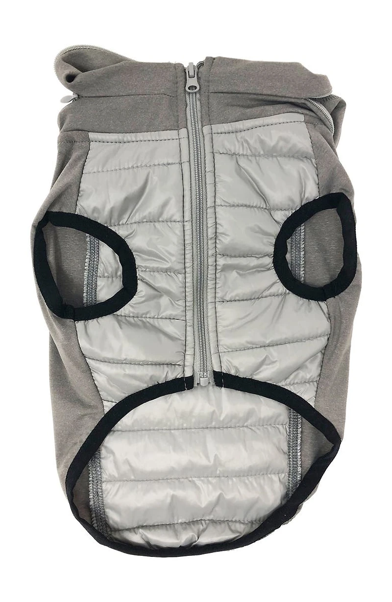 'Apex' Lightweight Hybrid 4-Season Stretch & Quick-Dry Dog Coat w/ Pop out Hood - Medium