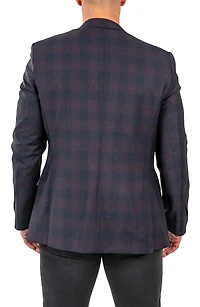 Descartes Plaid Wool Blend Blazer