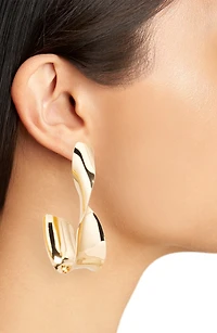 Twisted Hoop Earrings