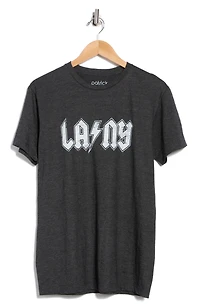 LA/NY Bolt Cotton Graphic T-Shirt