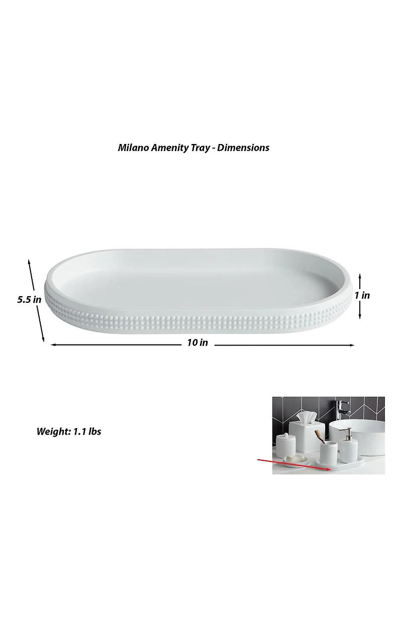 Milano Amenity Tray