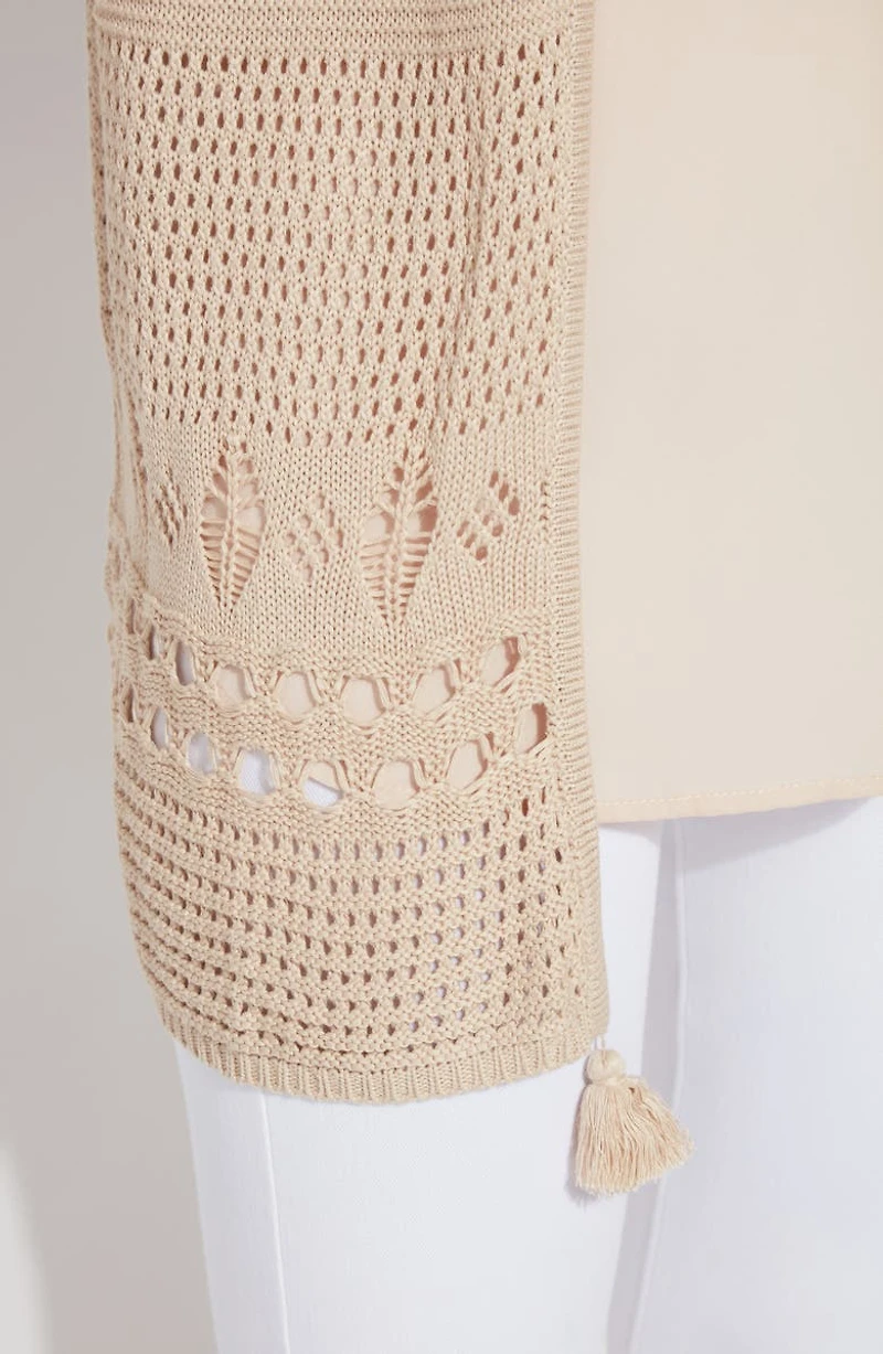 Dani Open Knit Cardigan Sweater