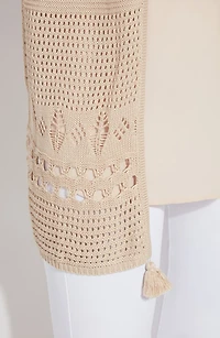 Dani Open Knit Cardigan Sweater