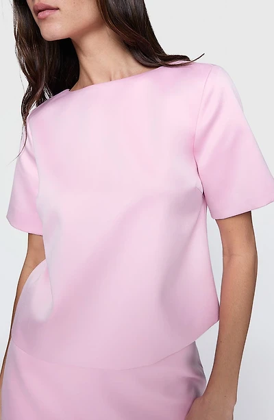 Wren Chain Short Sleeve Satin Top
