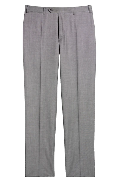Impeccabile Regular Fit Bird's Eye Super 130s Wool Dress Pants