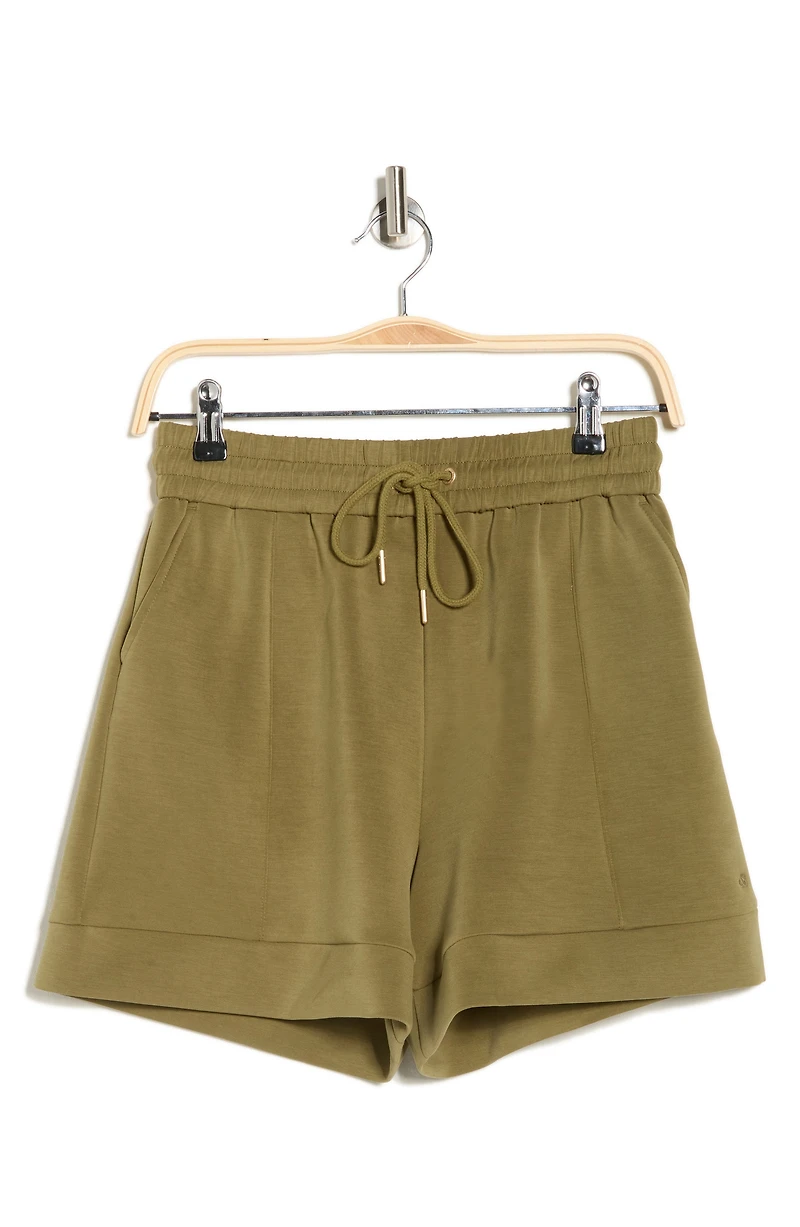 Seamed Drawstring Shorts