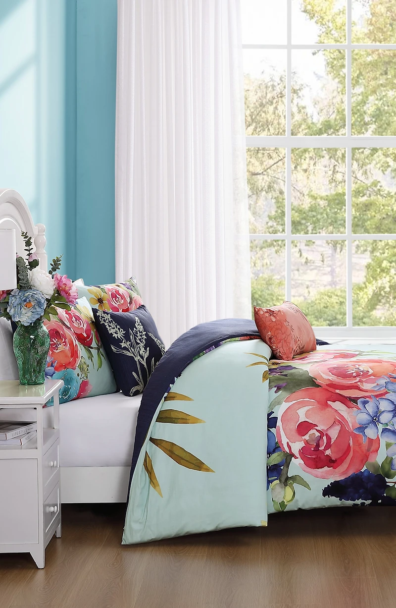 Aqua Fiesta Reversible 5-Piece Comforter Set