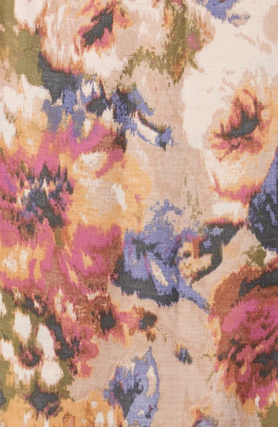 Textured Rose Wrap Scarf