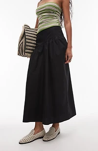 Cotton Poplin Maxi Skirt