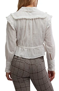 Daybreak Ruffle Cotton Shirt