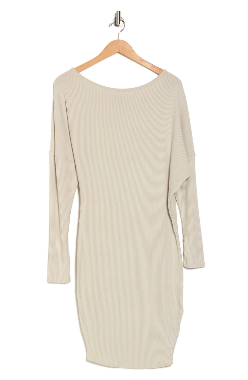 Off the Shoulder Long Sleeve Dress