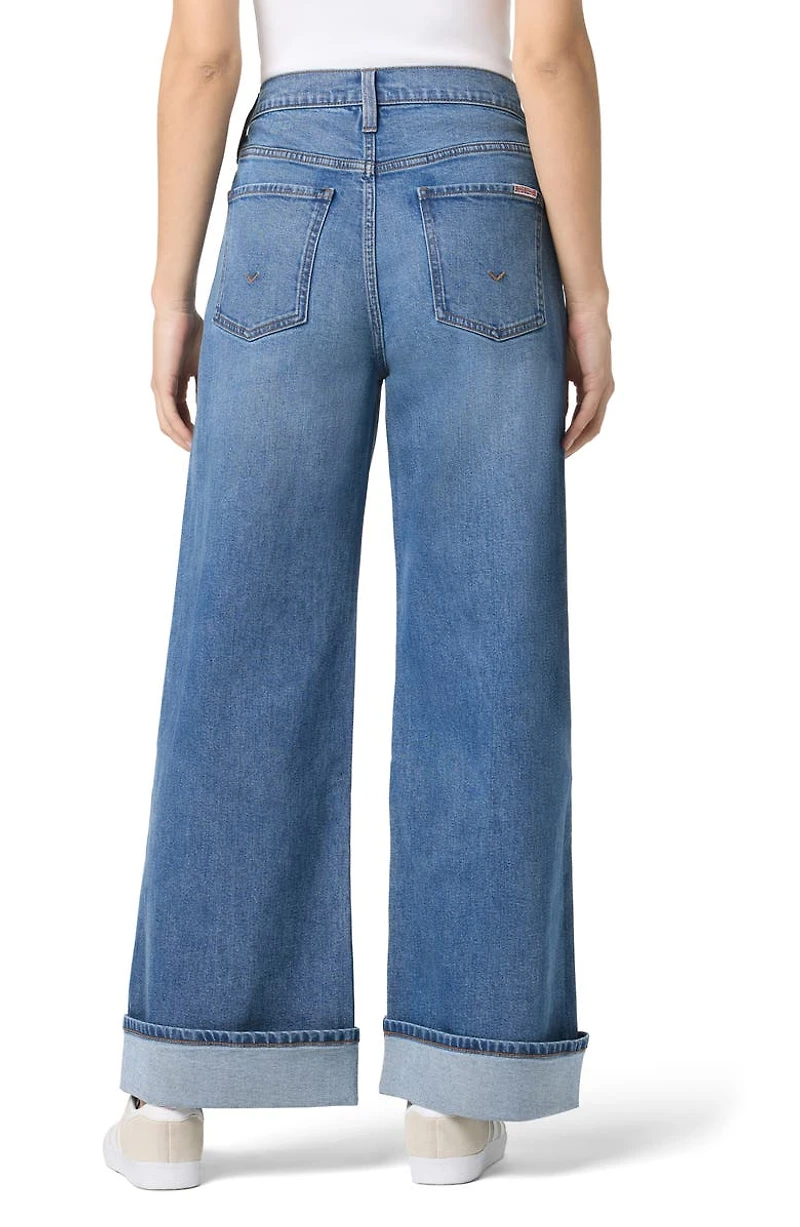 Jolene Wide Leg Cuff Jeans