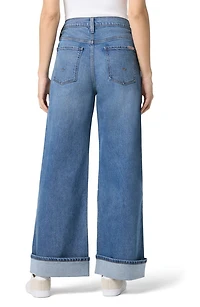 Jolene Wide Leg Cuff Jeans