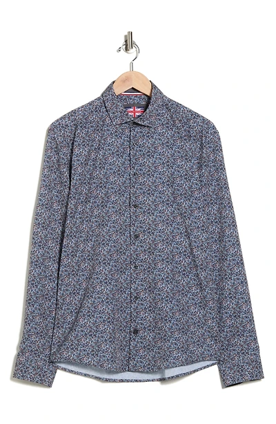 Floral Stretch Button-Up Shirt